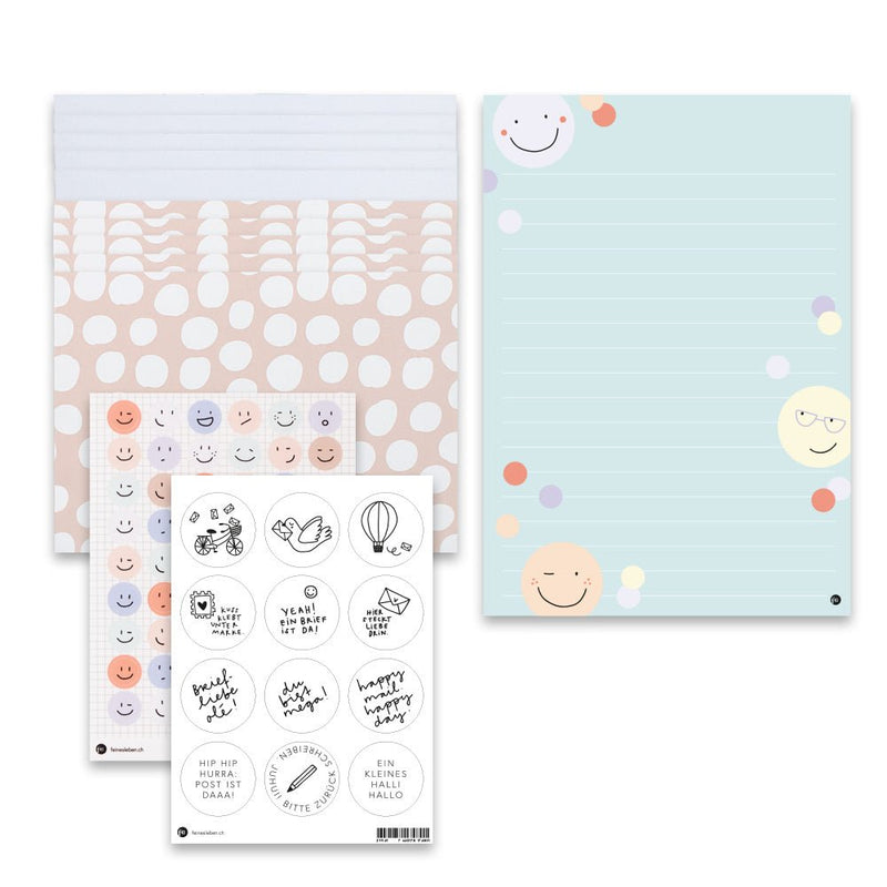 Brieffreude Smiley | Briefpapier im Set - feines Deutschland_bern