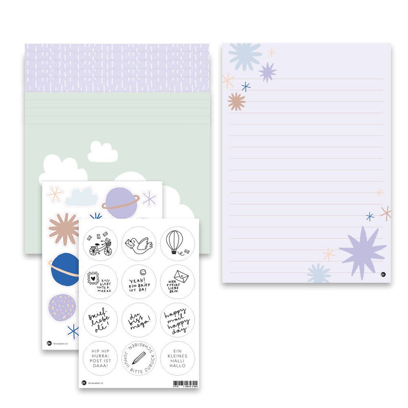 Brieffreude Sterne | Briefpapier im Set - feines Deutschland_bern