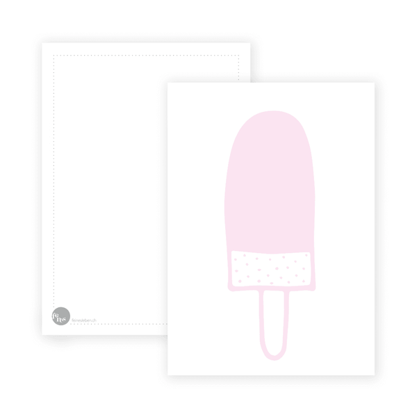Rosa | Postkarte - feines Deutschland_bern